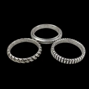 انگشتر مردانه مدل E2910 مجموعه 3 عددی