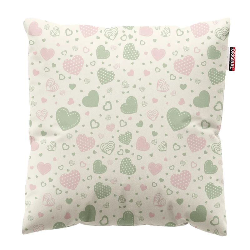 کوسن پاد آفرین طرح قلب کد 1645 سایز 30*30 سانتی متر