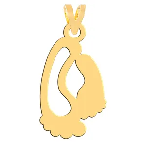 آویز گردنبند طلا 18 عیار زنانه فرشته مدل رد پا   WNL-000482