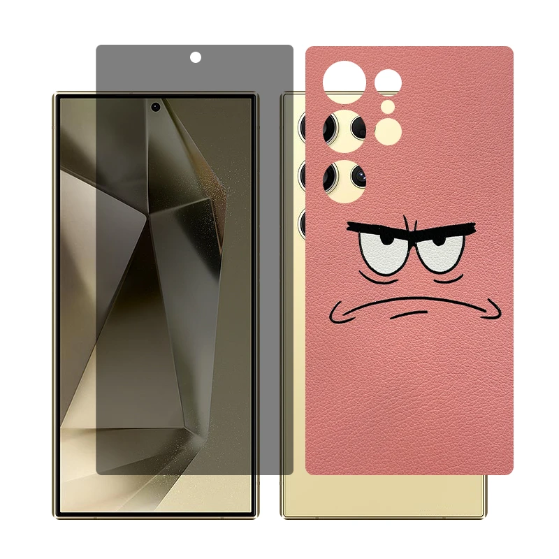 محافظ صفحه نمایش حریم شخصی گلس مدل Together مناسب برای گوشی موبایل سامسونگ Galaxy S22 Ultra به همراه برچسب پوششی پشت گوشی