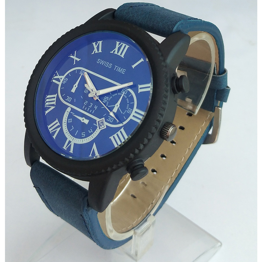 ساعت مچی عقربه ای پسرانه مدل بند چرمی کد 009 ساعت مچی عقربه ای پسرانه مدل بند چرمی کد 009