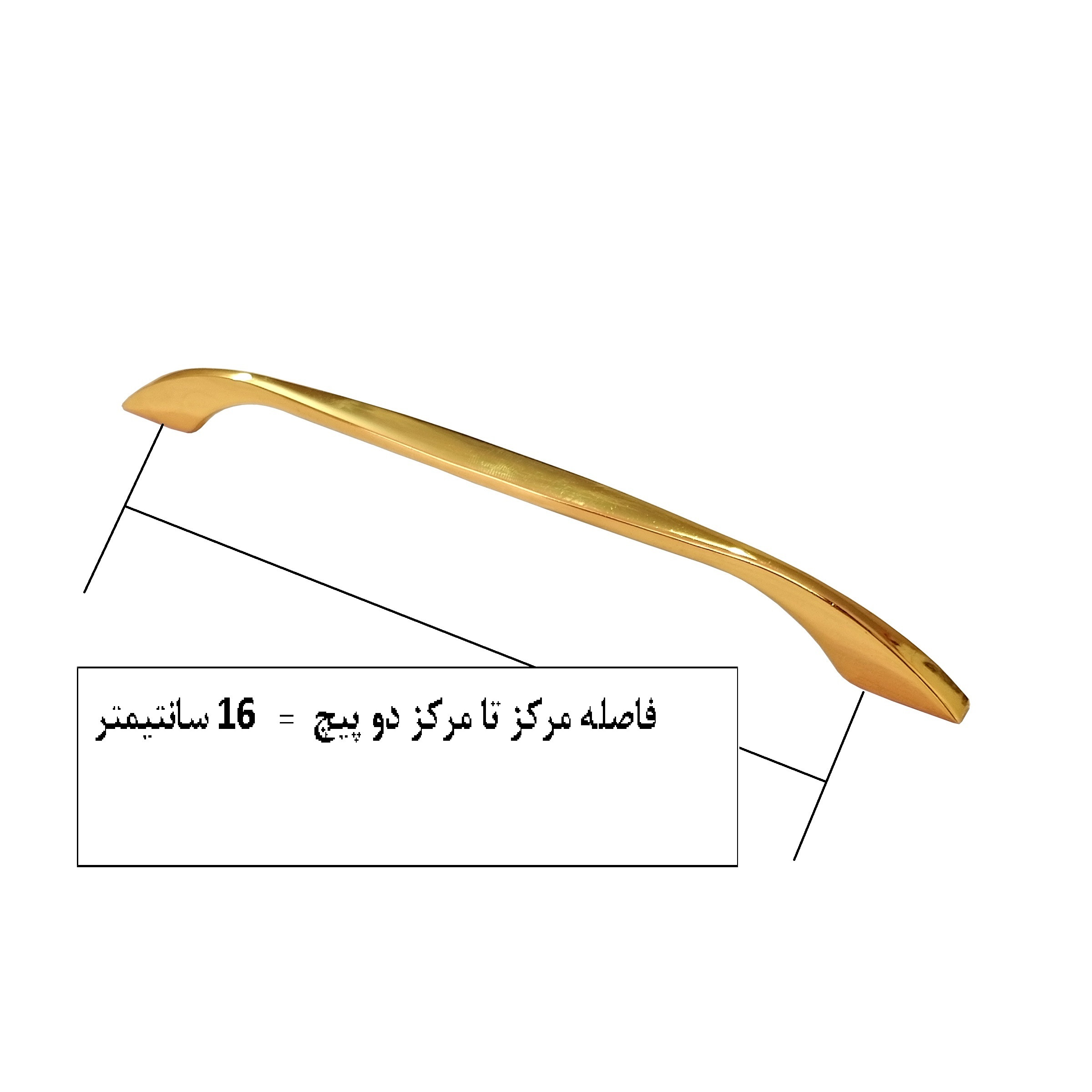 دستگیره کابینت و کمد مدل CHE160 بسته 5 عددی