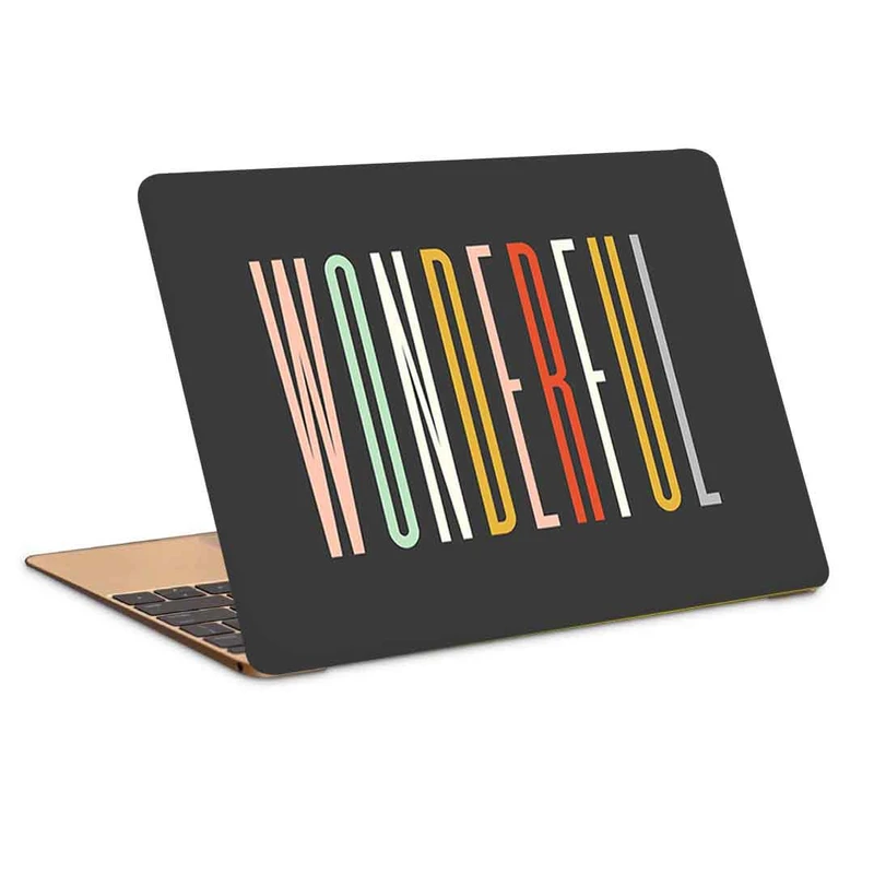 استیکر لپ تاپ طرح wonderfulکد c-1002مناسب برای لپ تاپ 15.6 اینچ