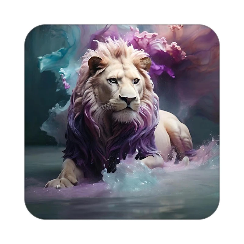 زیر لیوانی کاکتی طرح شیر مدل mp24481