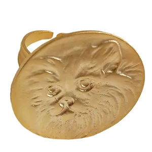 انگشتر زنانه مدل Persian cat کد GOLEN170