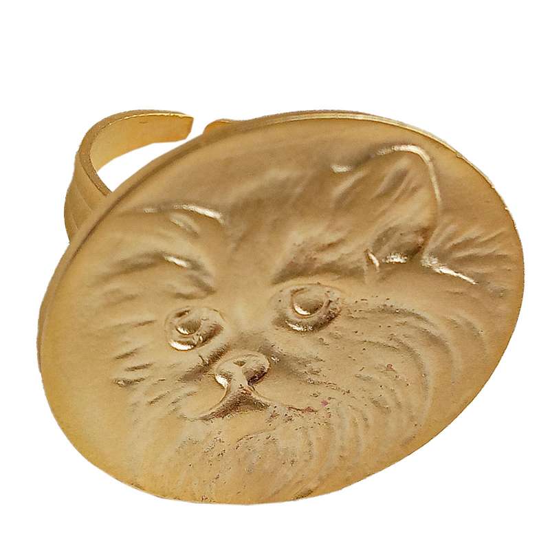 انگشتر زنانه مدل Persian cat کد GOLEN170