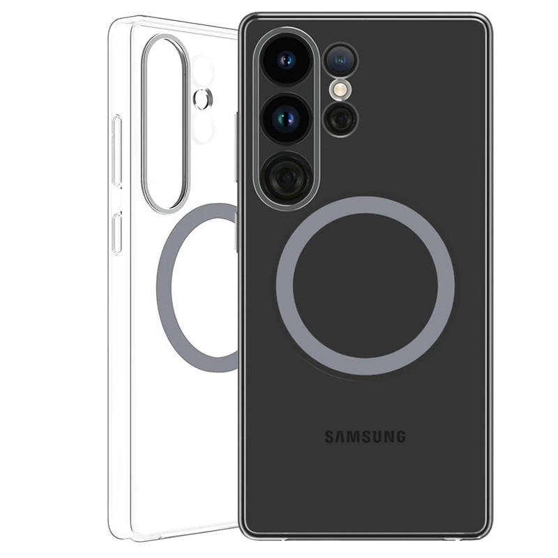 کاور بادیگارد مدل Clear Magnet مناسب برای گوشی موبایل سامسونگ Galaxy S25 Ultra