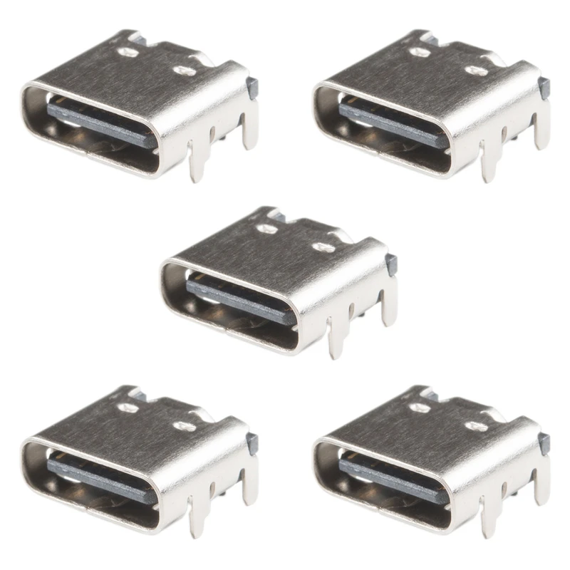 كانكتور مادگی USB-C مدل 16Pin-USB3.1 بسته 5 عددی