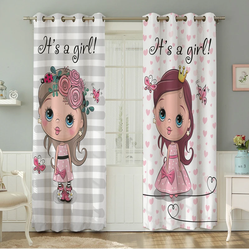 پرده نیروانا طرح کودک  مدل هازان کد 8602 سایز 140×280 سانتی متر