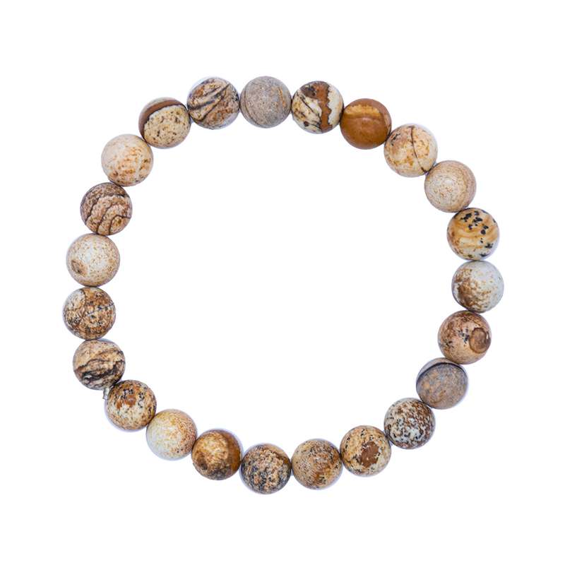 دستبند سنگی زنانه مانا جم مدل جاسپر پیکچر