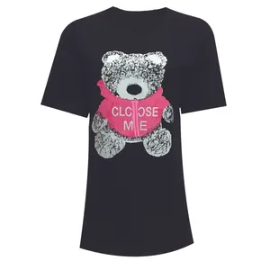 تی شرت لانگ آستین کوتاه زنانه مدل تدی کد DKCOP 288