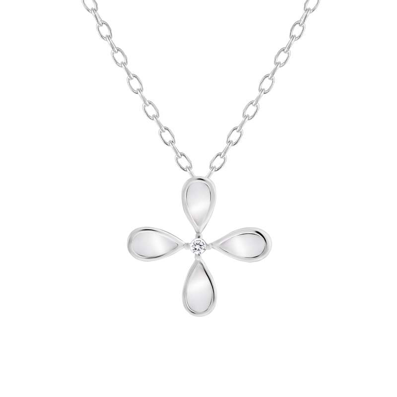 گردنبند نقره زنانه اقلیمه مدل GN438