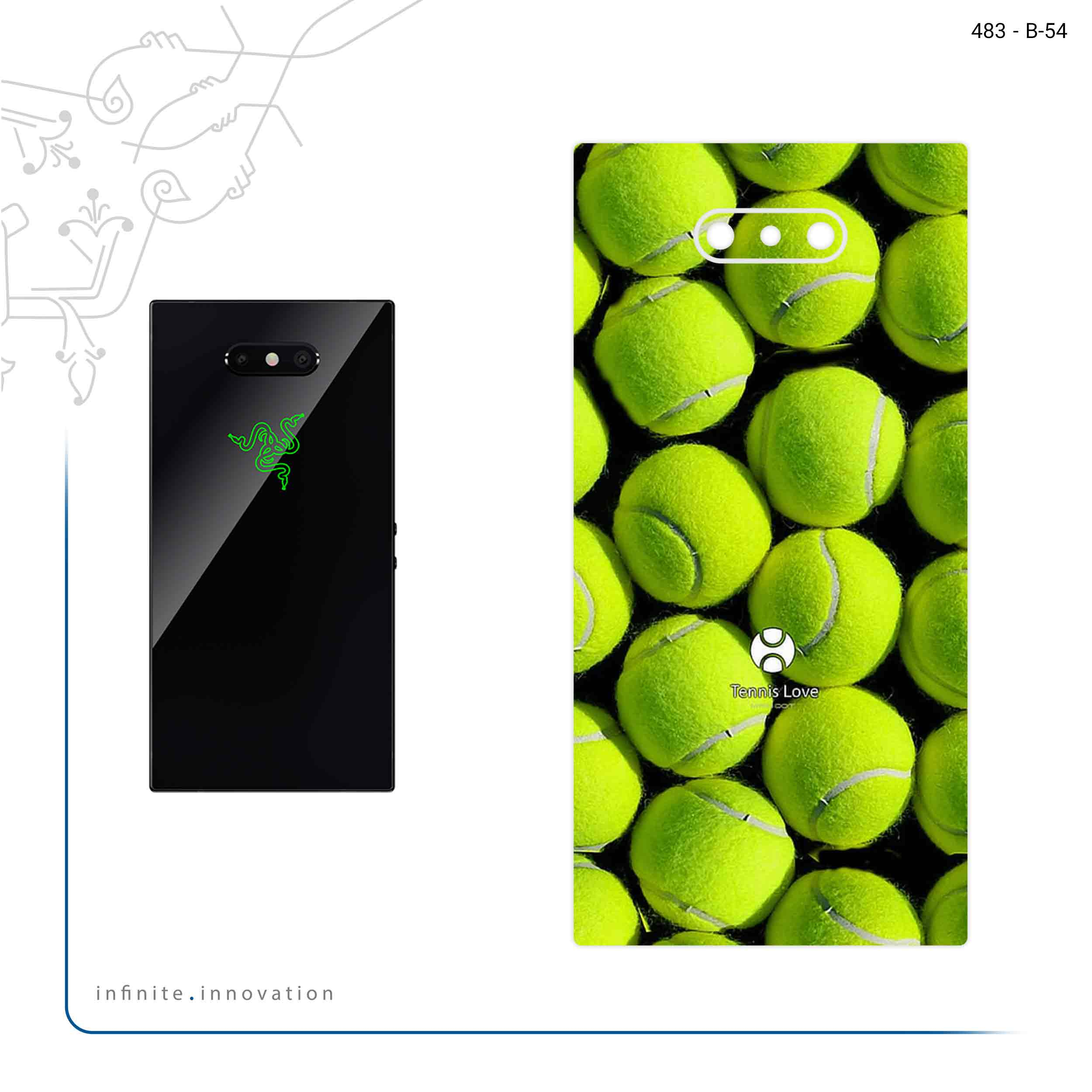 برچسب پوششی ماهوت مدل Tennis مناسب برای گوشی موبایل ریزر Phone 2