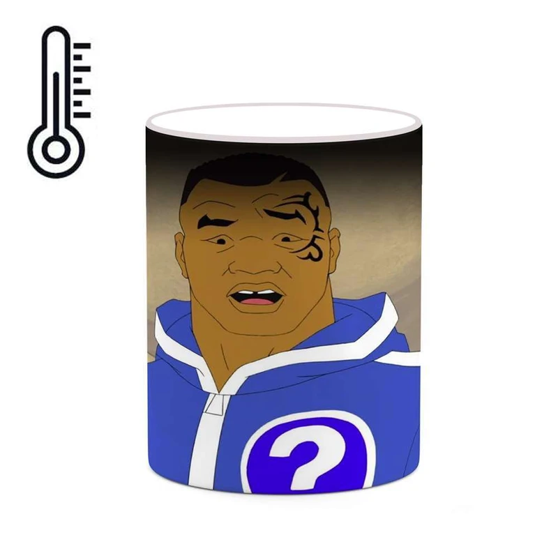 ماگ حرارتی کاکتی مدل کارتون Mike Tyson Mysteries کد mgh22757