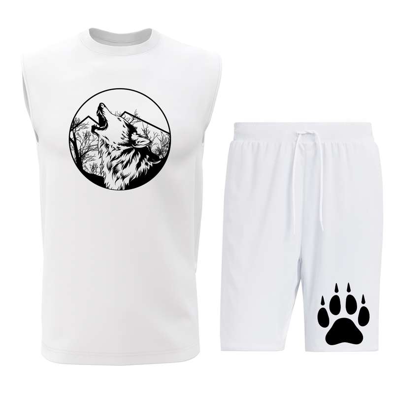 ست تاپ و شلوارک مردانه مدل W020W