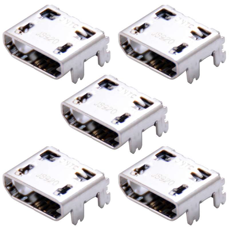 سوکت شارژ موبایل مدل I9070 مجموعه 5 عددی سوکت شارژ موبایل مدل I9070 مجموعه 5 عددی