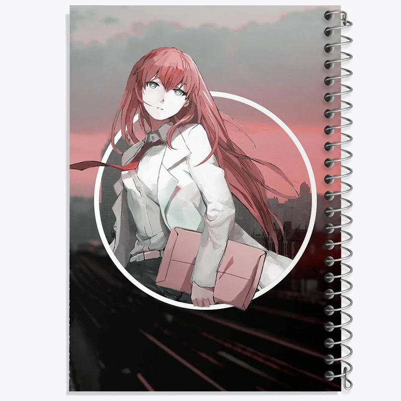 دفتر ژورنال نویسی 50 برگ خندالو مدل نقطه ای طرح کوریسو ماکیسه انیمه اشتاینز گیت کد 17502