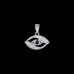 آویز گردنبند نقره زنانه مدل چشم نظر کد NG2615