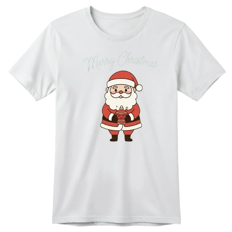 تی‌شرت آستین کوتاه بچگانه مدل بابانوئل کد p2 