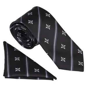 ست کراوات و دستمال جیب مردانه نسن مدل V1