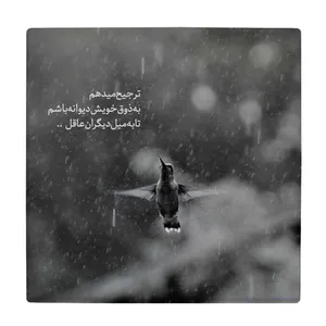  زیر لیوانی طرح گنجشک در باران کد    4056502_2630