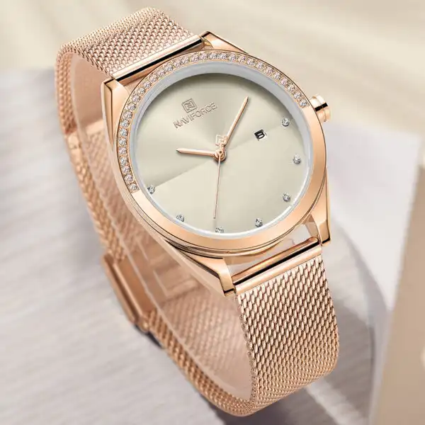 ساعت مچی عقربه ای زنانه نیوی فورس مدل NF5015L - RZ-NO