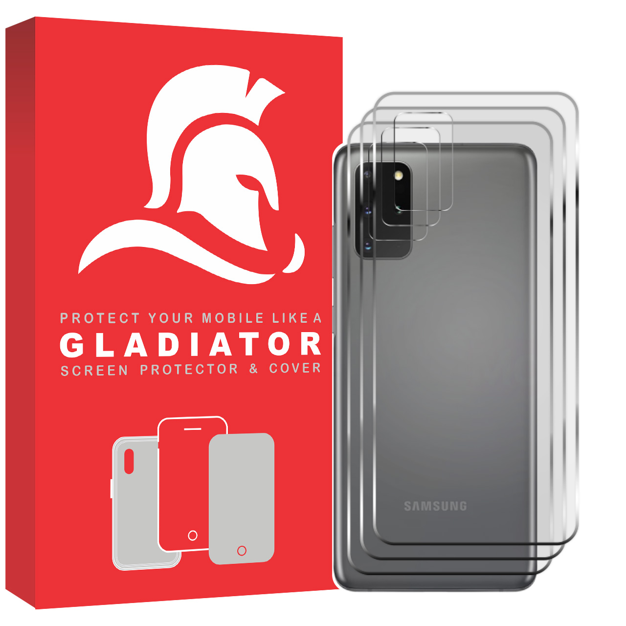نقد و بررسی محافظ پشت گوشی گلادیاتور مدل GBC3000 مناسب برای گوشی موبایل سامسونگ Galaxy S20 Plus بسته سه عددی توسط خریداران