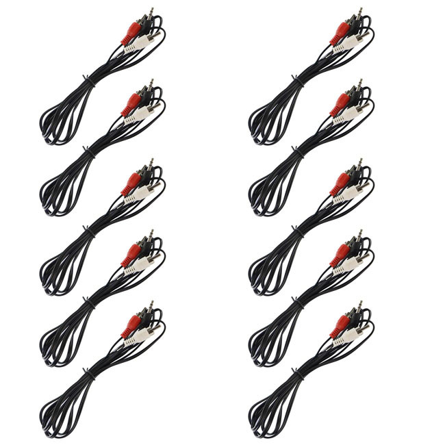 کابل 1 به 2 صدا مدل s15 طول 1.5 متر بسته 10 عددی