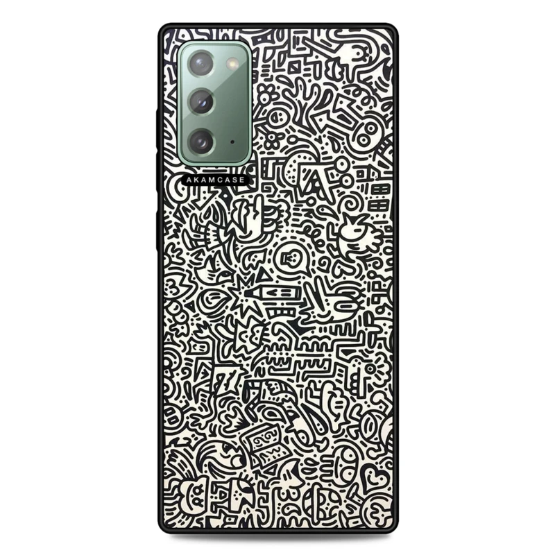 کاور آکام مدل AMC-WSGN20-DOODLE17 مناسب برای گوشی موبایل سامسونگ Galaxy Note 20
