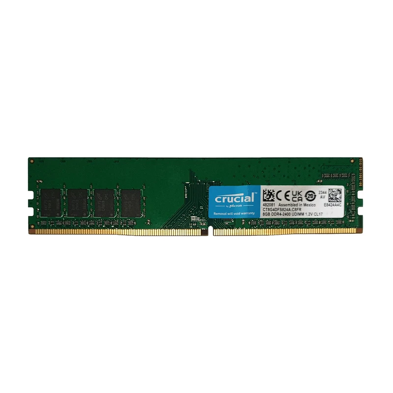 رم دسکتاپ DDR4 تک کاناله 2400 مگاهرتز CL17 کروشیال مدل 8GB.D4 ظرفیت 8 گیگابایت