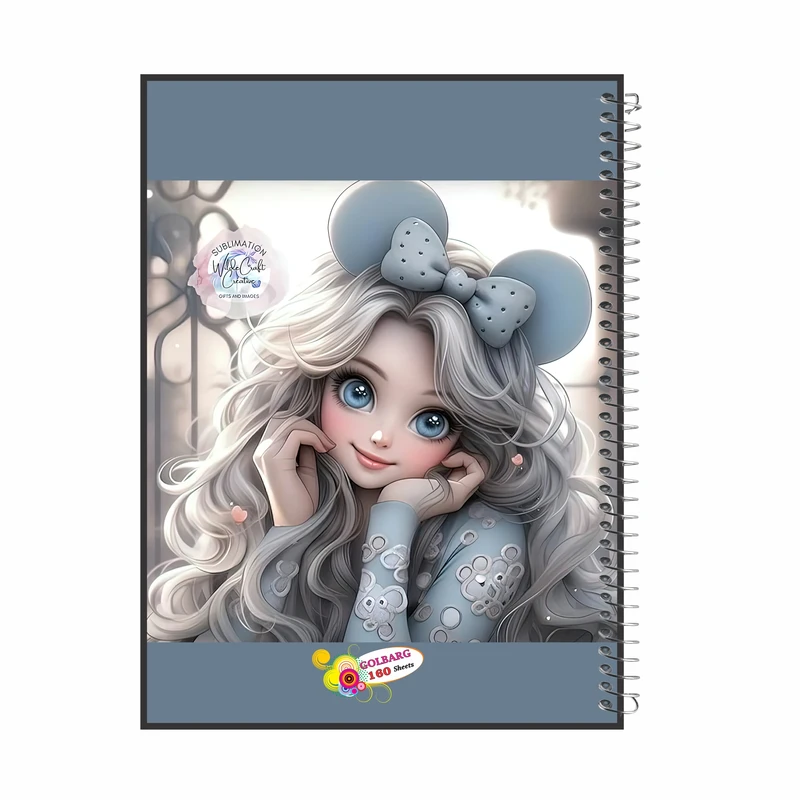 دفتر مشق 160 برگ گلبرگ مدل دخترانه کد 6111