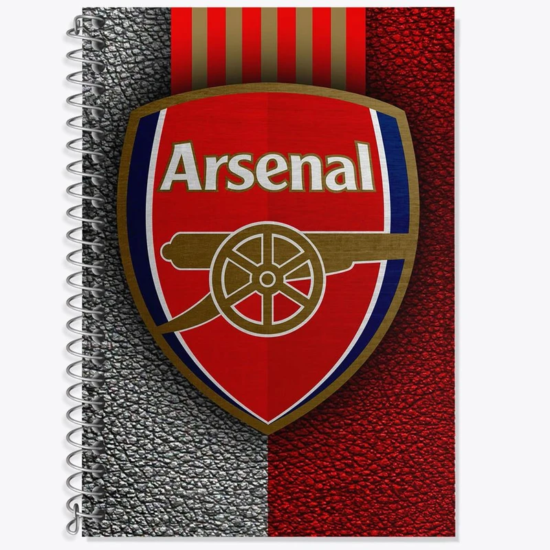 دفتر زبان 50 برگ خندالو مدل دو خط طرح باشگاه آرسنال کد 27175