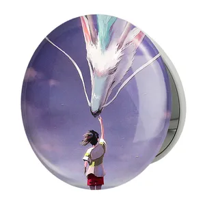 آینه جیبی خندالو طرح هاکو و چیهیرو انیمه شهر اشباح Spirited Away مدل تاشو کد 12098 
