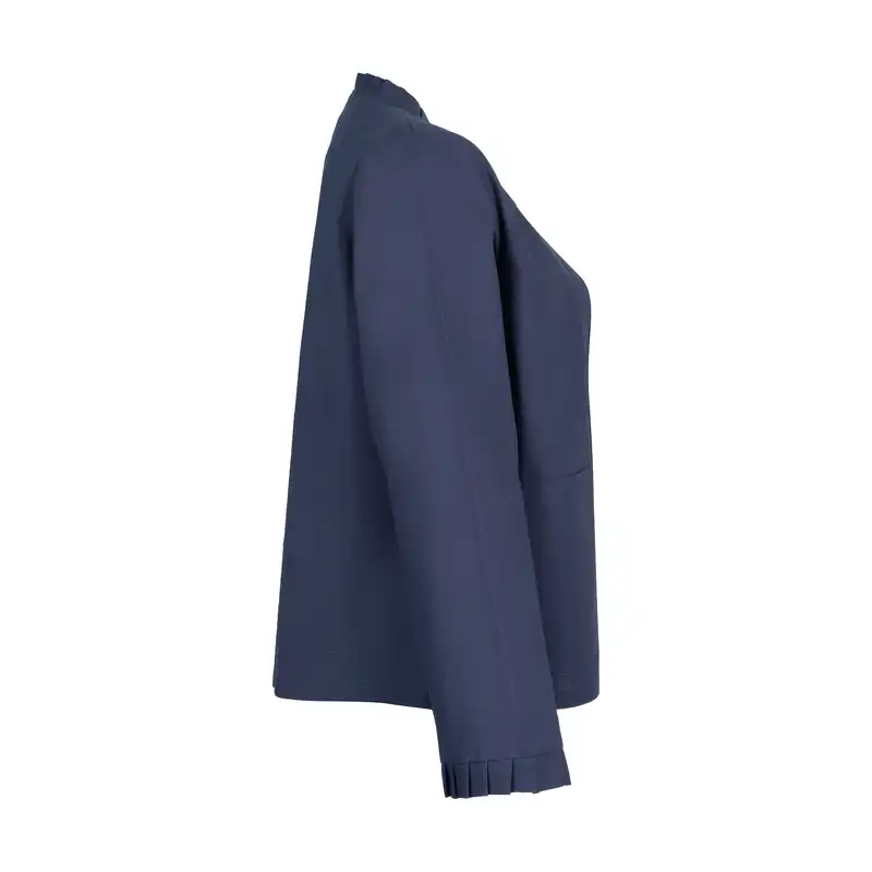 کت زنانه افراتین کد 9578 مدل چیندار رنگ سرمه ای