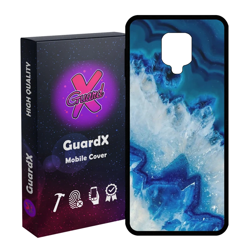 کاور گارد ایکس طرح Blue مدل Glass10407 مناسب برای گوشی موبایل شیائومی Redmi Note 9S / Note 9 Pro / Note 9 Pro Max