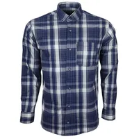 پیراهن آستین بلند یقه برگردان مردانه مدل چهارخانه کش جیبدار کلاسیک 4