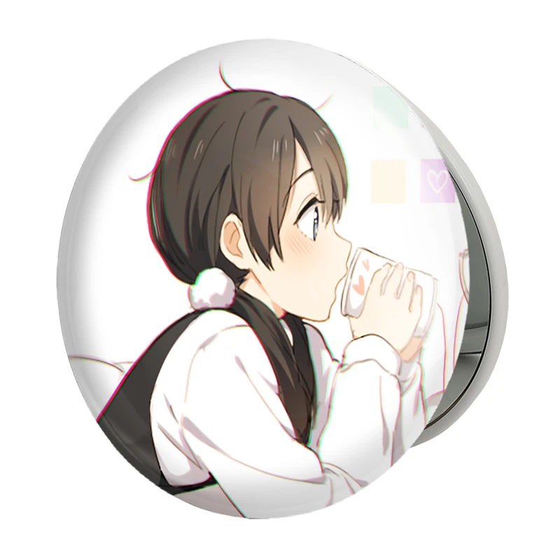 آینه جیبی خندالو طرح تاماکو انیمه فروشگاه تاماکو Tamako Market مدل تاشو کد 22509 