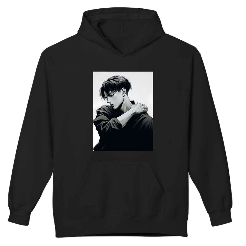 هودی مردانه مدل لیوای آکرمن شخصیت انیمه کد 1035