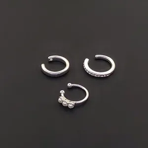 پیرسینگ گوش زنانه اکسسورایز مدل ایرکاف مجموعه 3 عددی