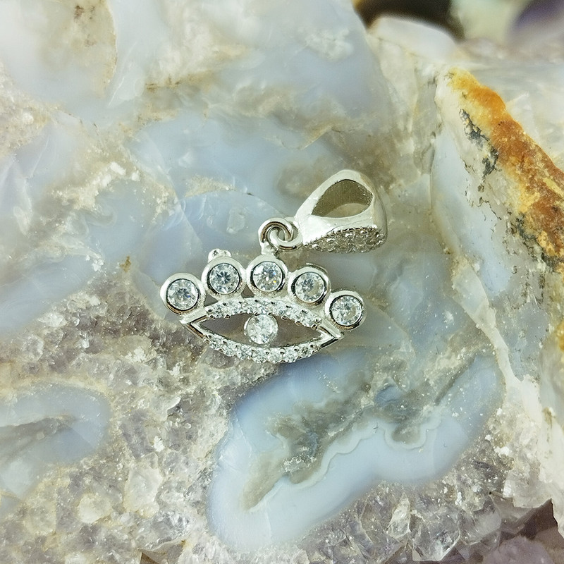 آویز گردنبند نقره زنانه سلین کالا مدل تاج کد 19