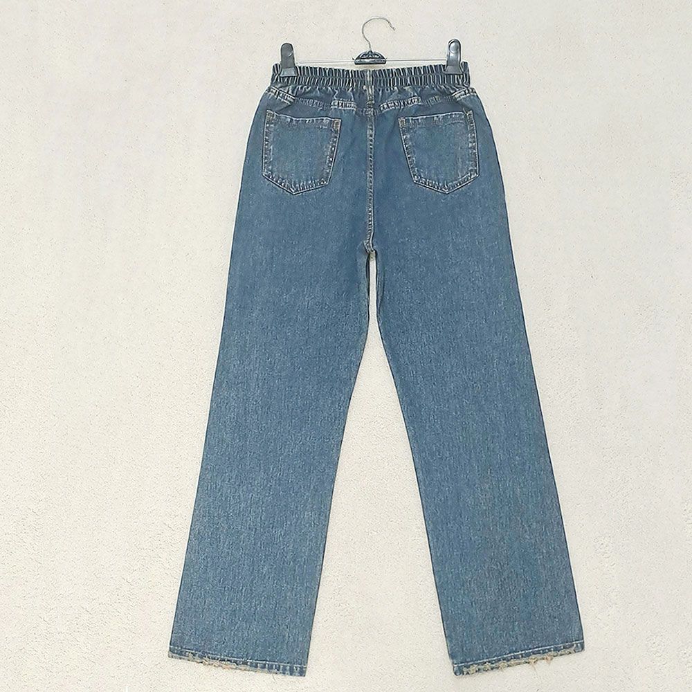 شلوار جین راسته زنانه دیان مدل نیم بگ -  - 6