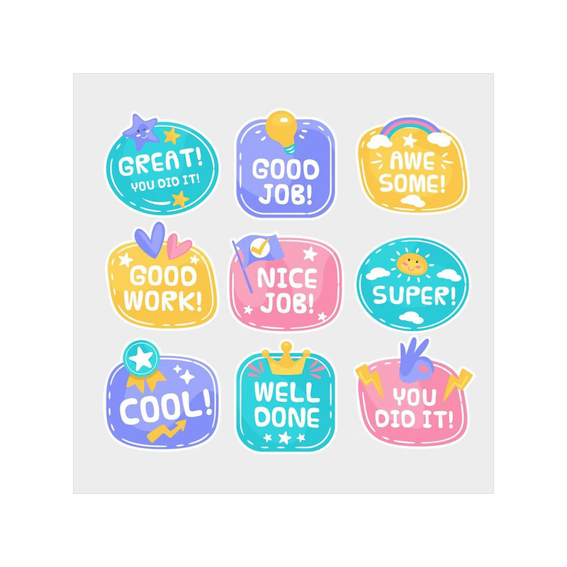 برچسب کارنیلا مدل برش خورده کد klp33 بسته 9 عددی