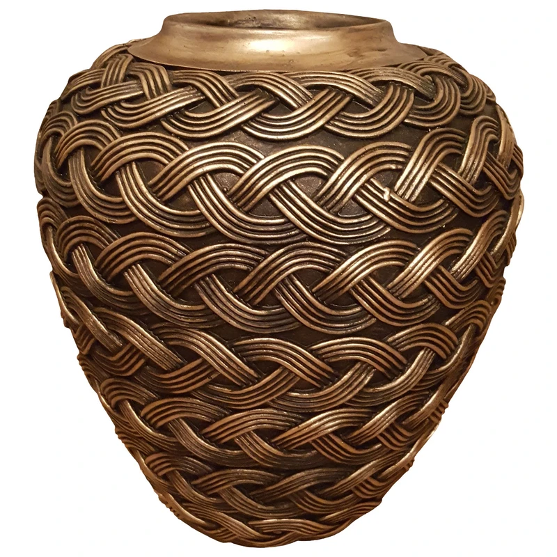 گلدان لیلپار طرح حصیری مدل DKH-7309 B