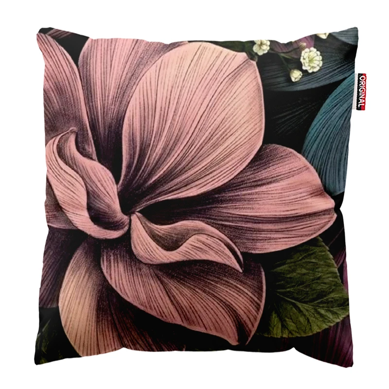 کوسن پاد آفرین مدل گل و برگ سایز 30*30 سانتی متر