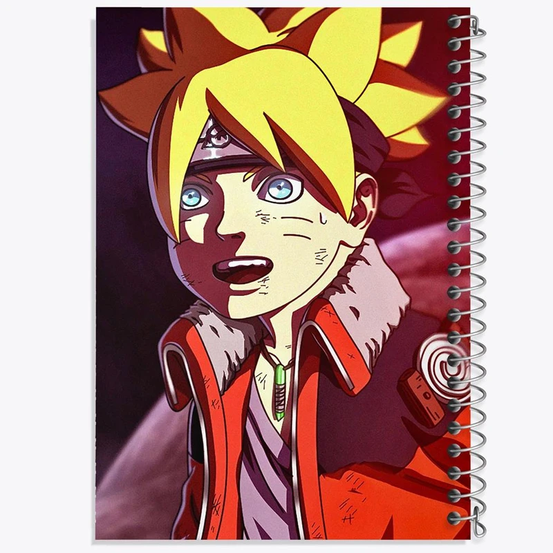 دفتر نقاشی 50 برگ خندالو مدل بوروتو اوزوماکی انیمه بوروتو Boruto کد 15734