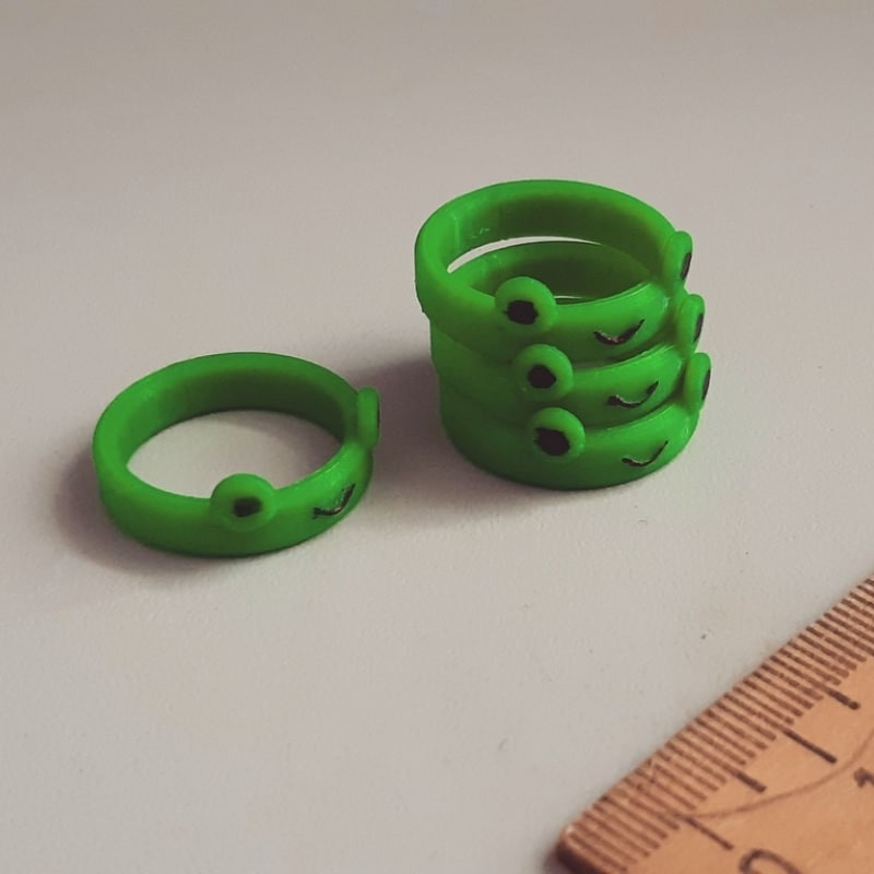 انگشتر دخترانه مدل قورباغه