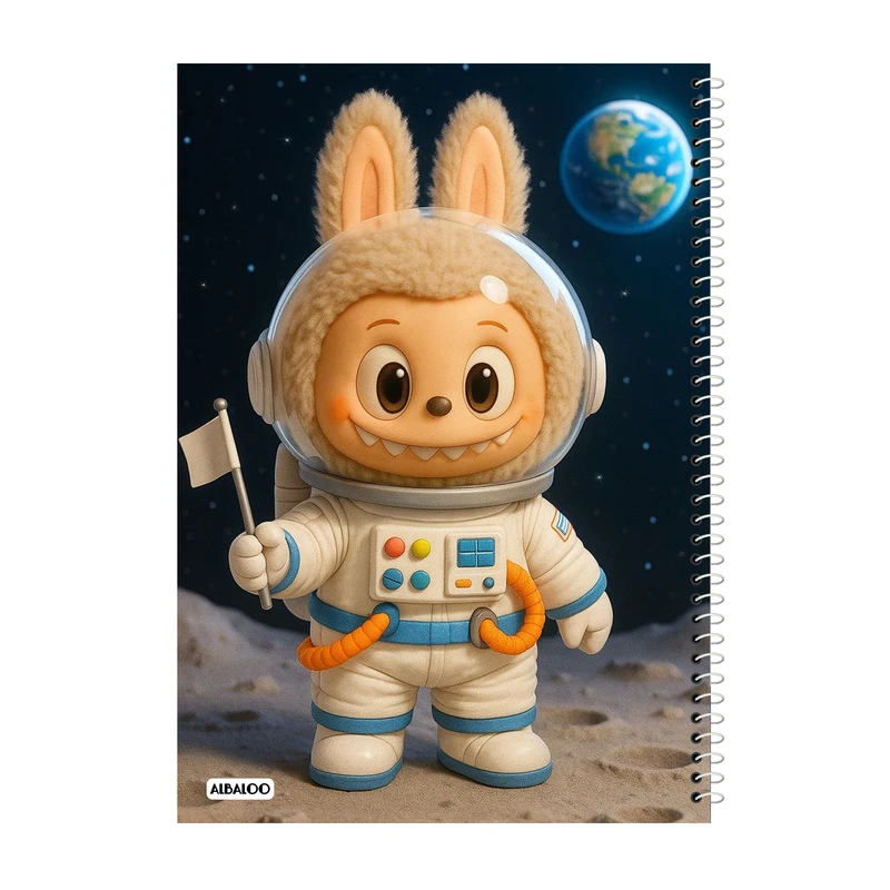 دفتر مشق 100 برگ آلبالو طرح لبوبو کد 2099