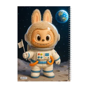 دفتر نقاشی 50 برگ آلبالو طرح عروسک لبوبو کد 2099