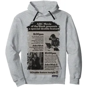 هودی مردانه 27 مدل John Wick Newspaper کد MH1162