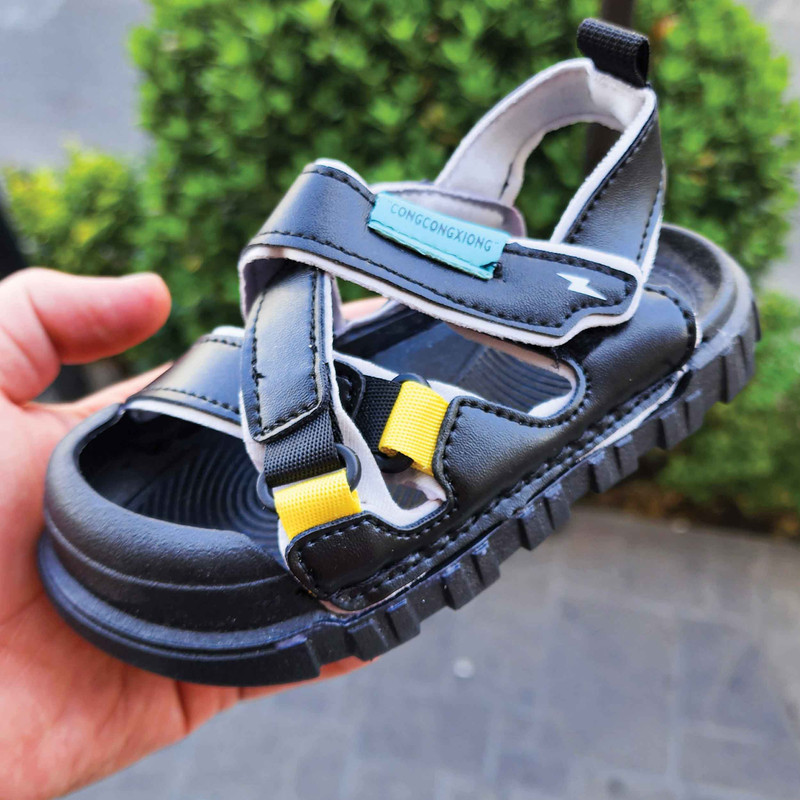 صندل پسرانه مدل SandaQ-congQ BlkQ-122007